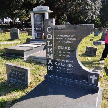 COLEMAN Clive 1962-2017 :: COLEMAN Chazley 2020-2020