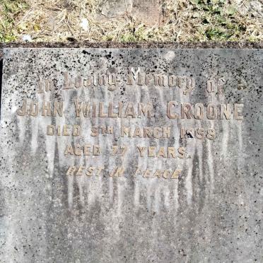 CROONE John William -1958