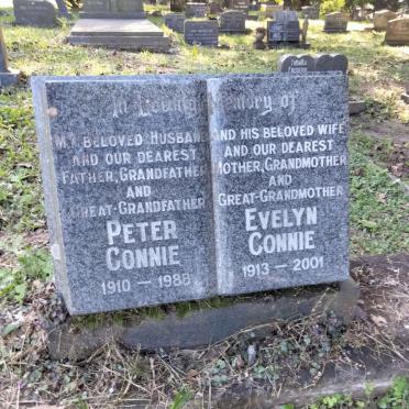 CONNIE Peter 1910-1988 & Evelyn 1913-20012