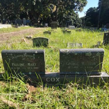 COX George William 1920-1986 &amp; Pauline Mary 1921-2002