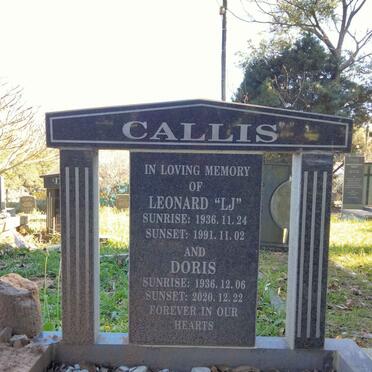 CALLIS Leonard 1936-1991 & Doris 1936-2020
