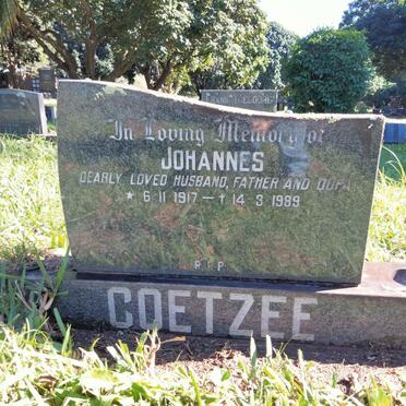 COETZEE Johannes 1917-1989