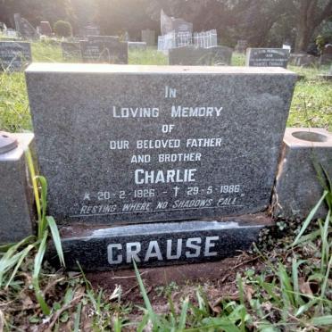 CRAUSE Charlie 1926-1986
