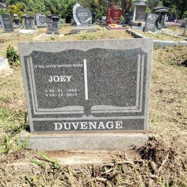 DUVENAGE Joey 1954-2013