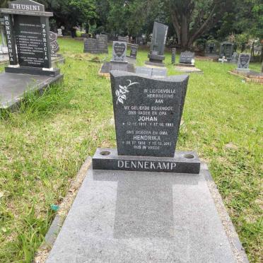 DENNEKAMP Johan 1917-1993 & Hendrika 1918-2012