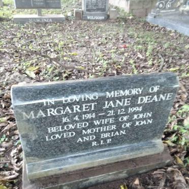 DEANE Margaret Jane 1914-1994