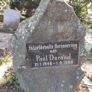 DURAND Paul 1946-1988