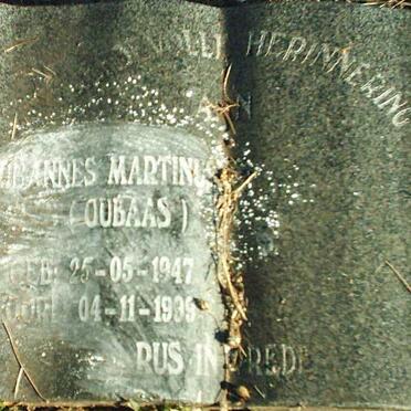 ELS Johannes Martinus 1947-1999