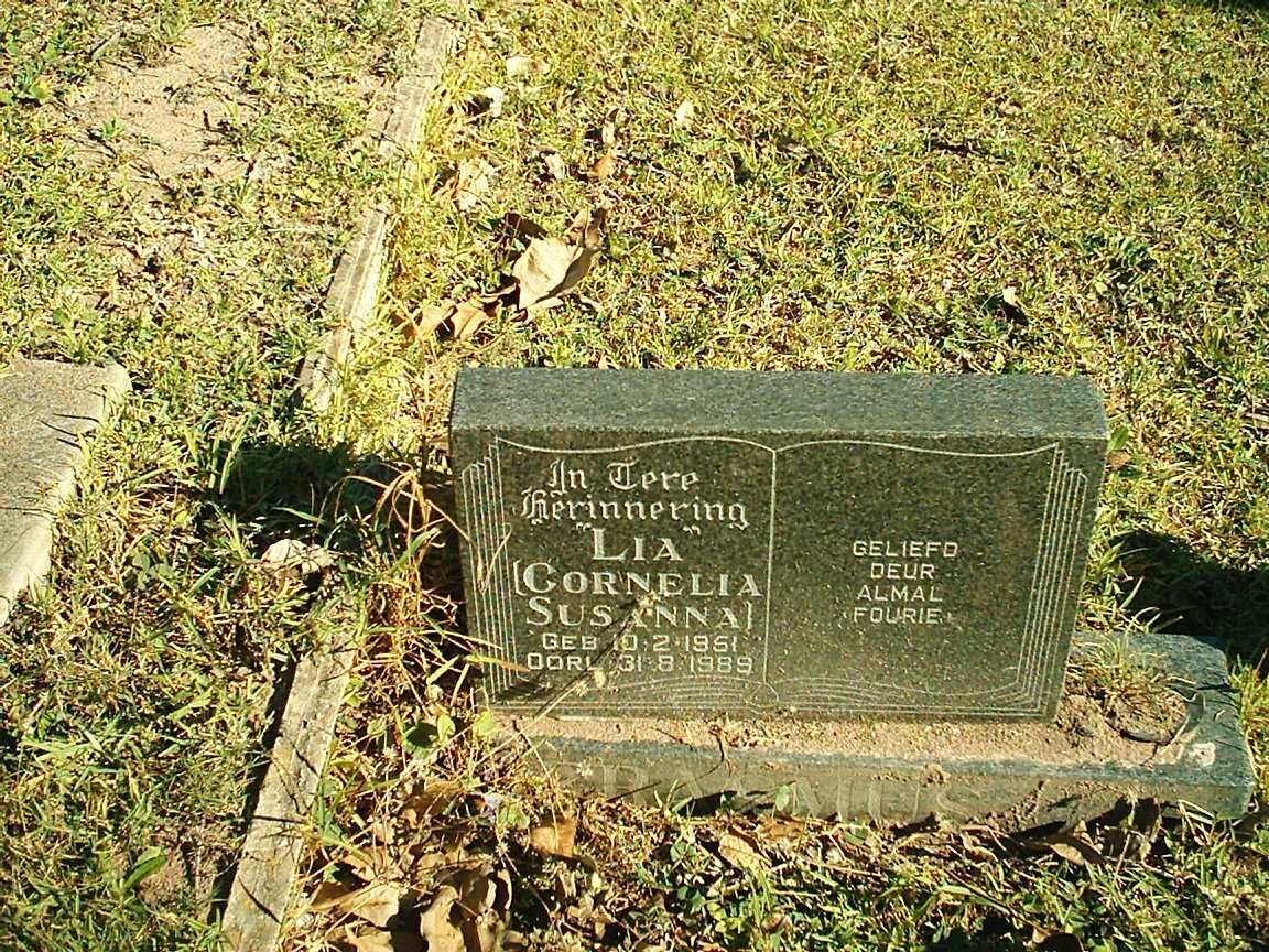 ERASMUS Cornelia Susanna 1961-1989