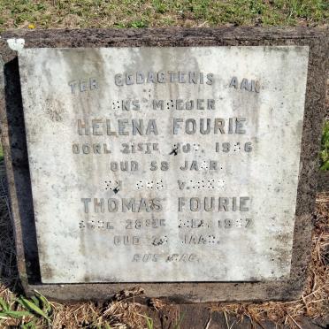 FOURIE Thomas -1957 &amp; Helena -1956