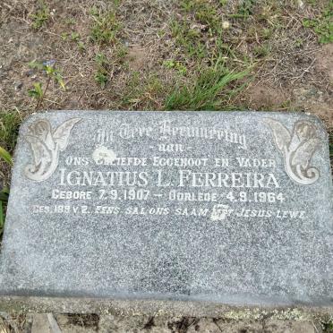 FERREIRA Ignatius L. 1907-1964