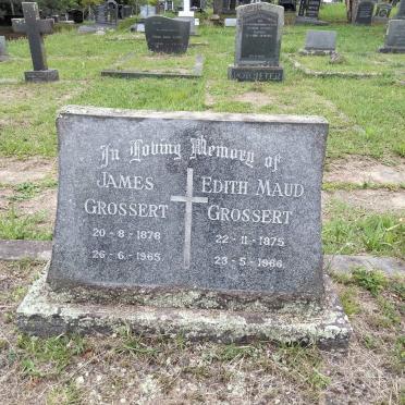 GROSSERT James 1878-1965 &amp; Edith Maud 1875-1966