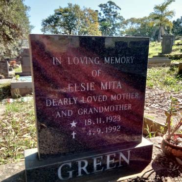 GREEN Elsie Mita 1923-1992