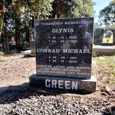 GREEN Conrad Michael 1957-2009 &amp; Glynis 1960-1990