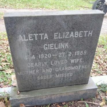 GIELINK Aletta Elizabeth 1920-1989