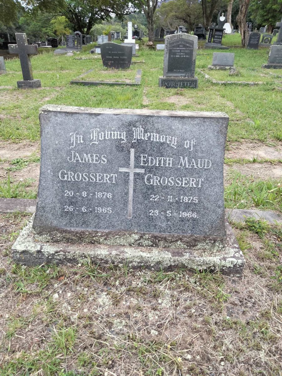 GROSSERT James 1878-1965 &amp; Edith Maud 1875-1966