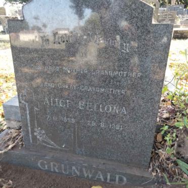 GRUNWALD Alice Bellona 1899-1981