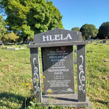 HLELA Mbolekwa Maxwell 1959-2019 & Nkosingiphile David 1966-2002