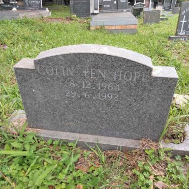 HOPE Colin, ten 1964-1992 