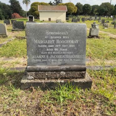 HOOGVORST Johannes Jacobus -1968 &amp; Margaret -1960