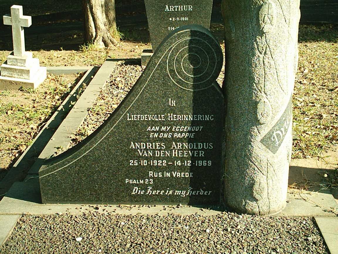 HEEVER Andries Arnoldus, van den 1922-1969