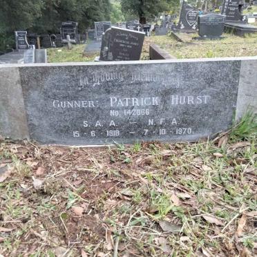 HURST Patrick 1918-1970