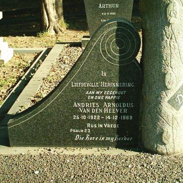 HEEVER Andries Arnoldus, van den 1922-1969