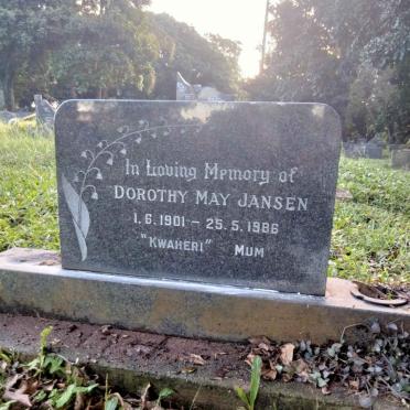 JANSEN Dorothy May 1901-1986