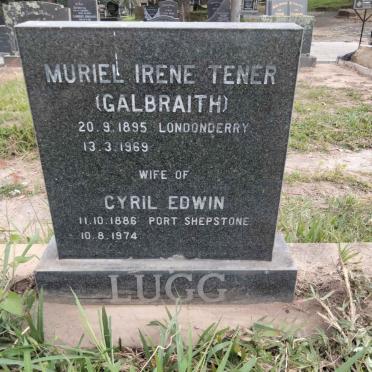 LUGG Cyril Edwin 1886-1974 &amp; Muriel Irene Tener GALBRAITH 1895-1969