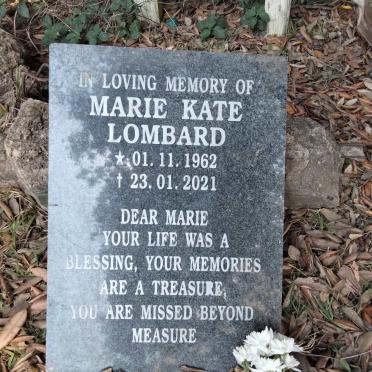 LOMBARD Marie Kate 1962-2021