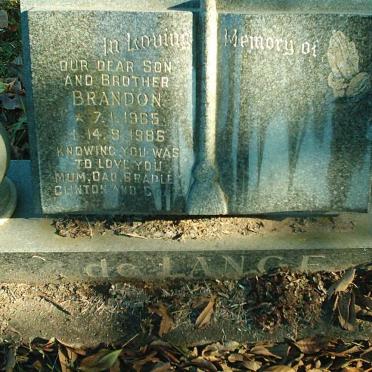 LANGE Brandon, de 1965-1986