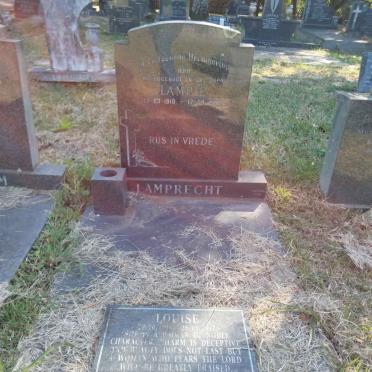 LAMPRECHT Lampie 1918-1992 &amp; Louise 1918-2012