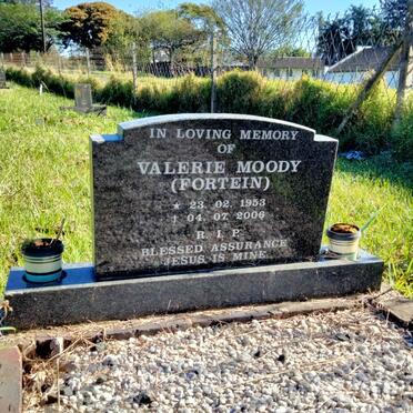 MOODY Valerie nee FORTEIN 1953-2006