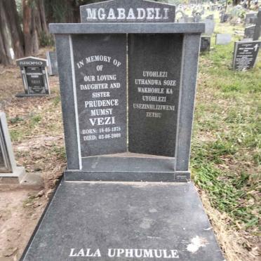 MGABADELI Prudence Mumsy Vezi 1978-2009