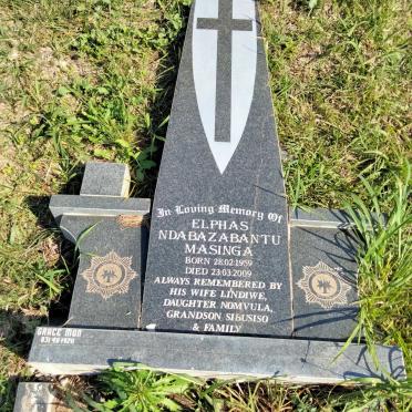MASINGA Elphas Ndabazabantu 1959-2009