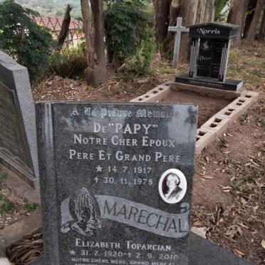 MARECHAL Papy 1917-1978 &amp; Elizabeth Toparcian 1920-2010