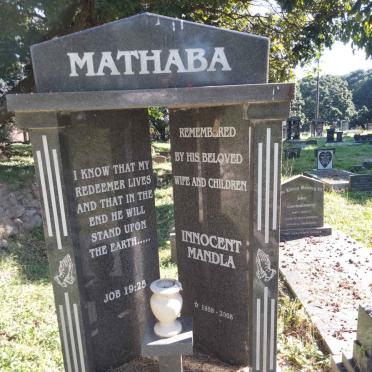 MATHABA Innocent Mandla 1958-2008
