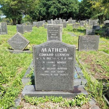 MATHEW Edward Lennon 1922-1995