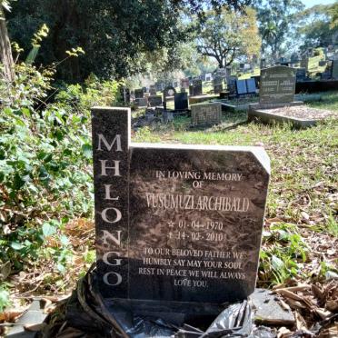 MHLONGO Vusumuzi Archibald 1970-2010