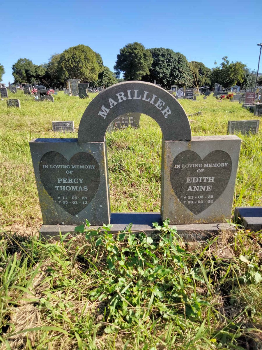 MARILLIER Percy Thomas 1928-2013 & Edith Anne 1935-2003