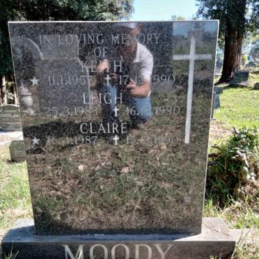 MOODY Keith 1957-1990 :: MOODY Leigh 1983-1990 :: MOODY Claire 1987-1990