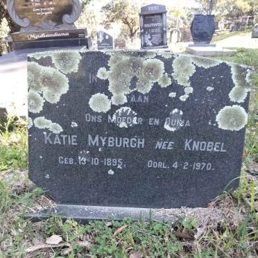 MYBURGH Katie nee KNOBEL 1895-1970