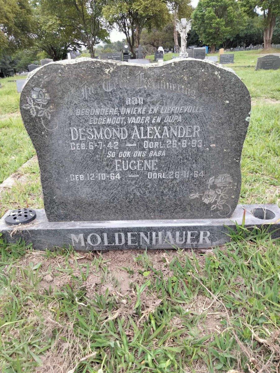 MOLDENHAUER Desmond Alexander 1942-1993 :: MOLDENHAUER Eugene 1964-1964