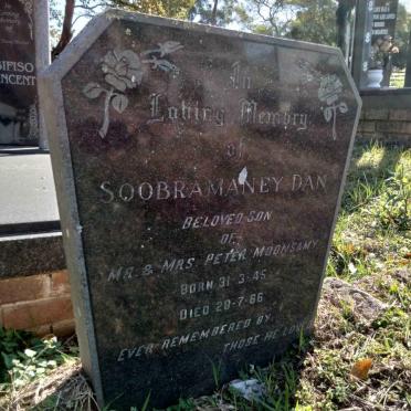 MOONSAMY Soobramaney Dan 1945-1966