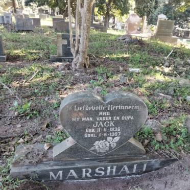 MARSHALL Jack 1936-1987