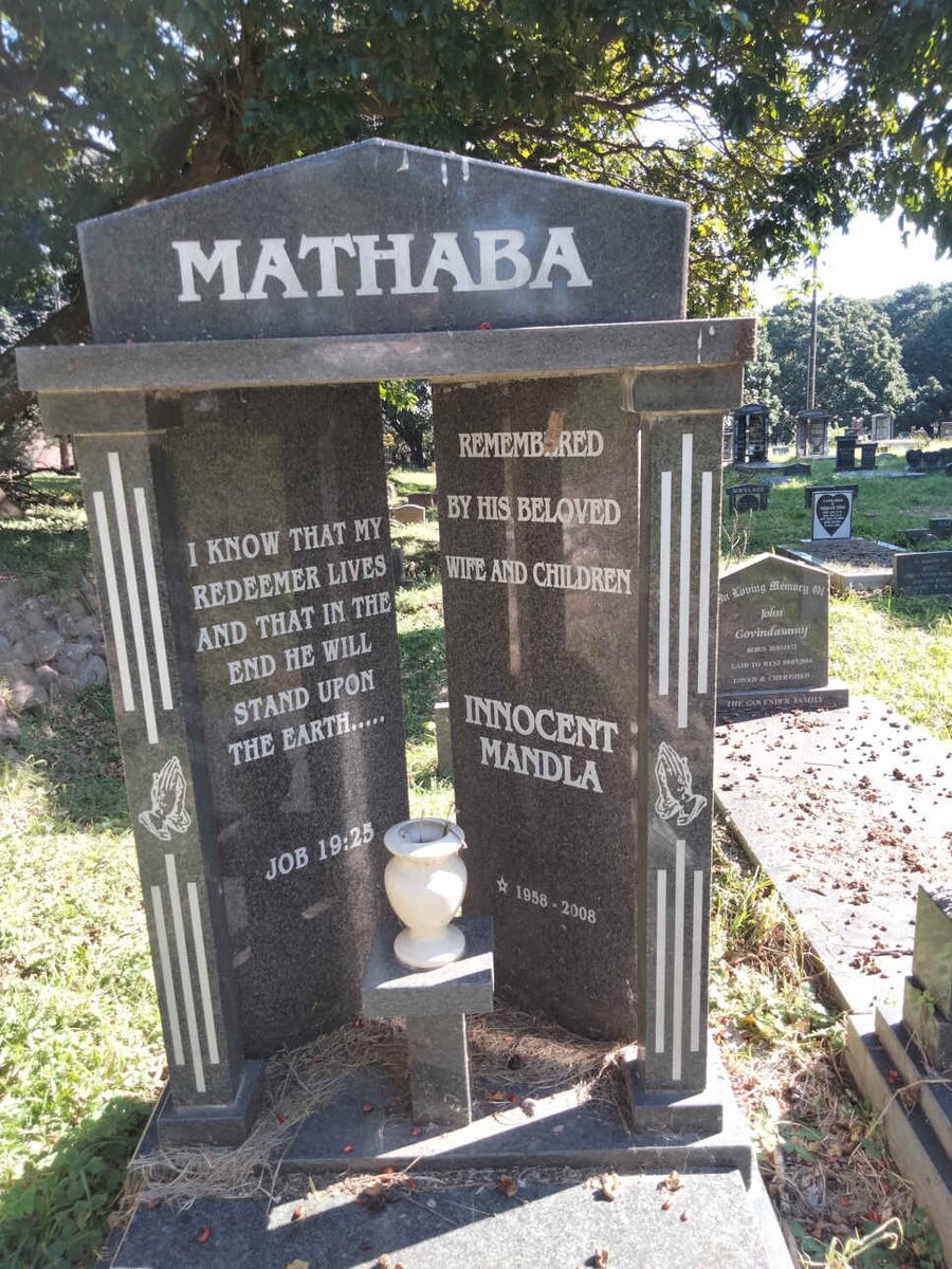 MATHABA Innocent Mandla 1958-2008