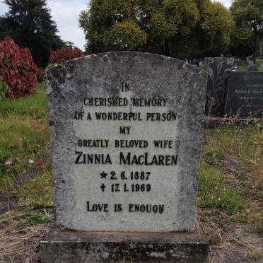 MACLAREN Zinnia 1887-1969