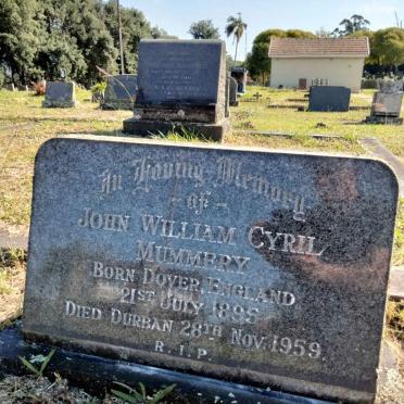 MUMMERY John William Cyril 1895-1959