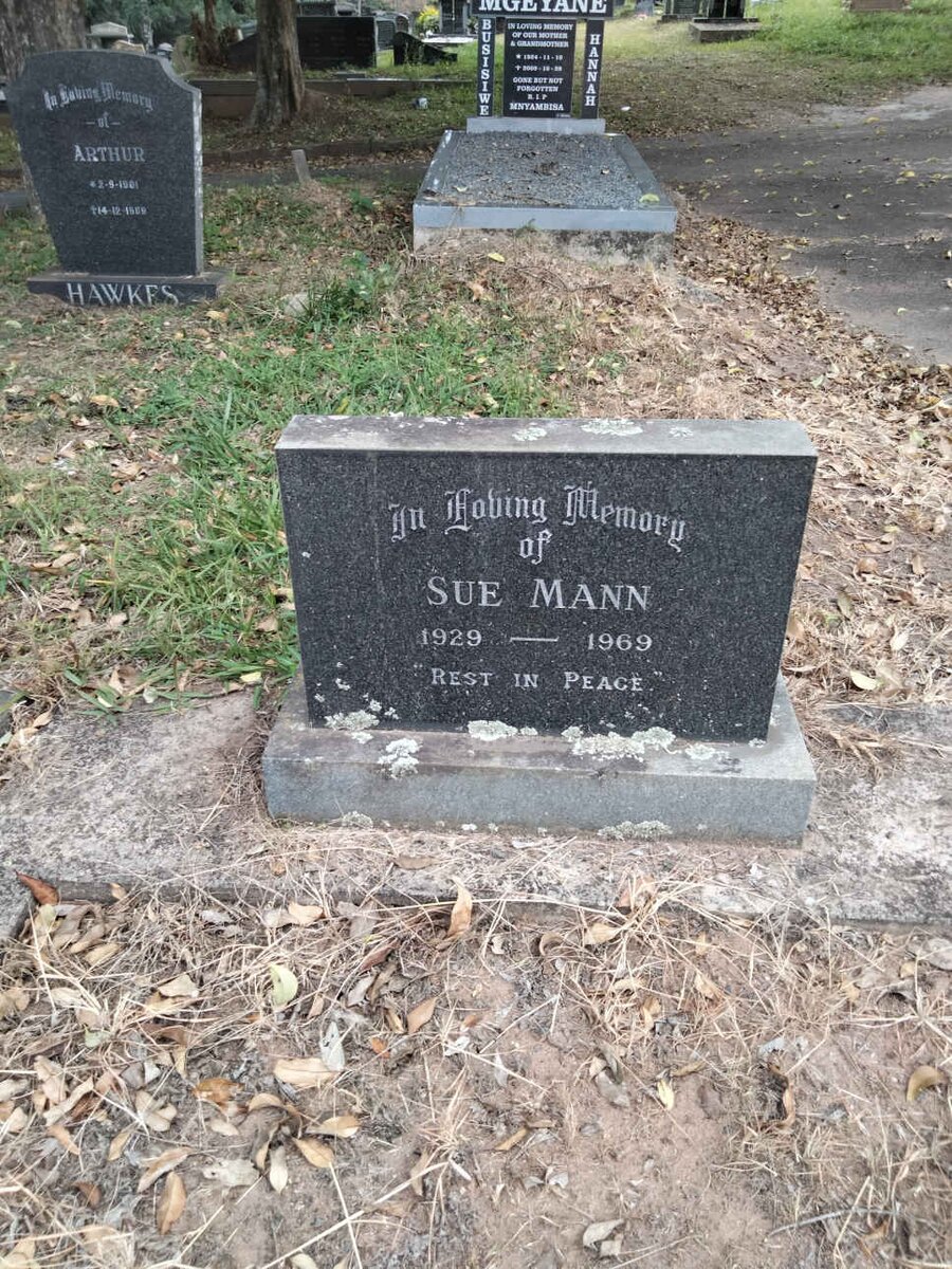 MANN Sue 1929-1969
