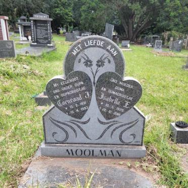 MOOLMAN Coenraad J. 1931-1993 & Isabella F. 1928-2018